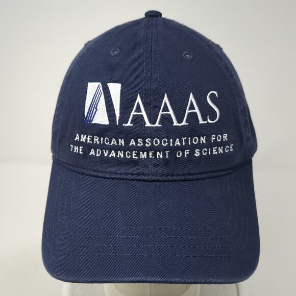 AAAS Slideback Baseball Cap Blue One Size Adjustable Embroidered Cap America - Picture 2 of 10